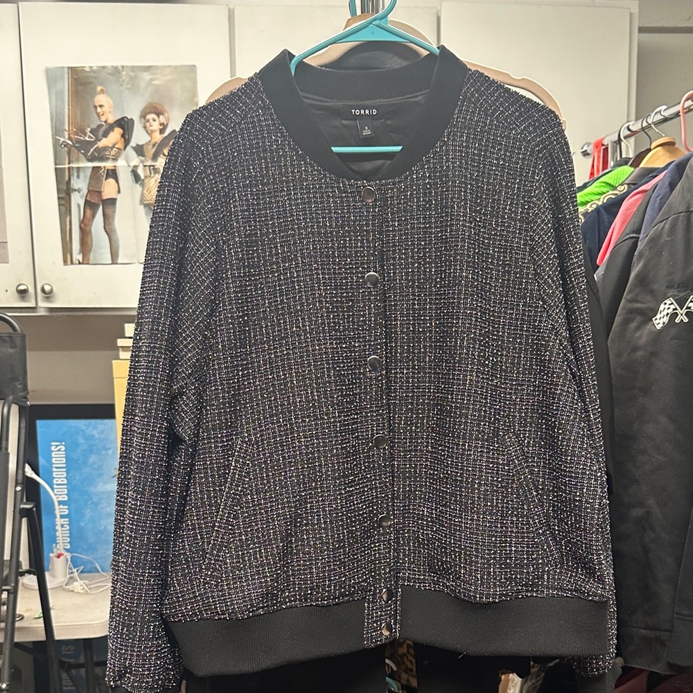 Torrid Multicolor Boucle jacket